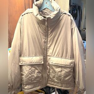 Soft Comfy WE THE FREE Duvet Style Bomber Jacket FREE PEOPLE Sz M $198